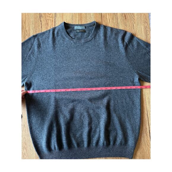Lyle & Scott Scotland Silk & Cashmere Gray Sweater Size Large - Picture 5 of 6